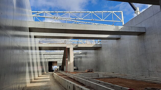 Budoucí zastávka Nová Jihlavská, která bude mít nástupiště v podzemí.
