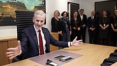 Nový norský sociálnědemokratický premiér Jonas Gahr Störe představil svou... Nový norský sociálnědemokratický premiér Jonas Gahr Störe představil svou...