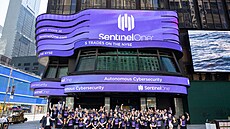 Společnost SentinelOne při červnovém debutu na newyorské burze. Společnost SentinelOne při červnovém debutu na newyorské burze.