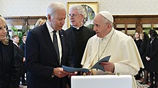 Setkání amerického prezidenta Joeho Bidena s papežem Františkem ve Vatikánu.... Setkání amerického prezidenta Joeho Bidena s papežem Františkem ve Vatikánu....