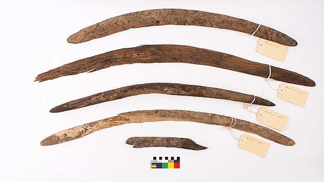 tyi bumerangy a jeden devn fragment byly objeveny v koryt eky Cooper Creek v obdob sucha v letech 2017 a 2018.