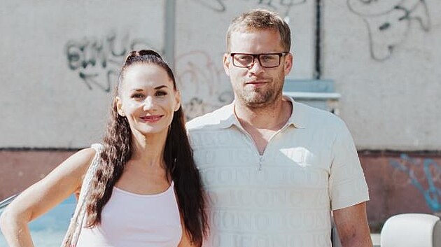Sandra Novkov a Jakub Pracha pi naten filmu Hdkovi (2021)