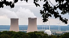 Jaderná elektrárna Grohnde v Dolním Sasku (23. záí 2021)