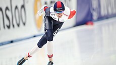 Martina Sáblíková v klání na 3000 metrů v polském Tomaszowě. Martina Sáblíková v klání na 3000 metrů v polském Tomaszowě.