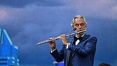 Andrea Bocelli při koncertu v New Yorku Andrea Bocelli při koncertu v New Yorku
