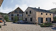 Vizualizace nových apartmánů, které vzniknou přestavbou hotelu Aurum v... Vizualizace nových apartmánů, které vzniknou přestavbou hotelu Aurum v...
