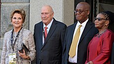 Bývalý prezident Jihoafrické republiky a nositel Nobelovy ceny míru Frederik...