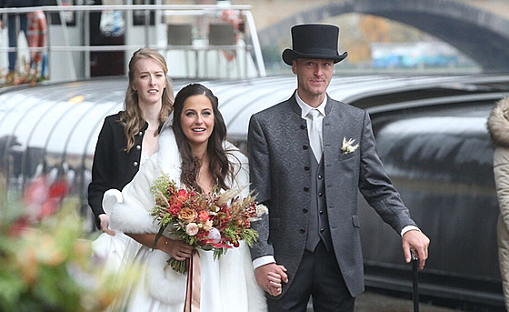Claudia Darga a Jakub Vgner se vzali v Praze 20. listopadu 2021.