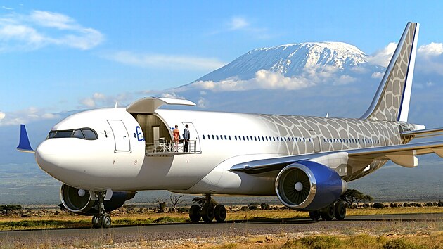 Lufthansa v Dubaji pedstavila svou vizi letadla pro VIP cestovatele (27. listopadu 2021).