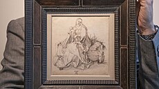 Dosud nepublikovaná kresba Albrechta Dürera je vystavena v Agnew's Gallery v...