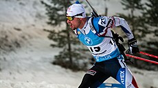 Michal Krčmář na trati vytrvalostního závodu v Östersundu Michal Krčmář na trati vytrvalostního závodu v Östersundu