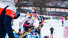 Markéta Davidová při sprintu v Östersundu Markéta Davidová při sprintu v Östersundu