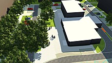 Studie vnitrobloku sídliště Pod Chlumem. Studie vnitrobloku sídliště Pod Chlumem.