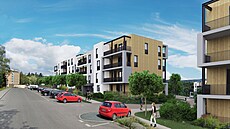 Vizualizace bytové zástavby ve Vratislavicích Vizualizace bytové zástavby ve Vratislavicích