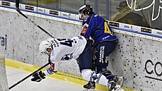 Utkn 28. kola hokejov extraligy: PSG Berani Zln - HC koda Plze. Zleva...