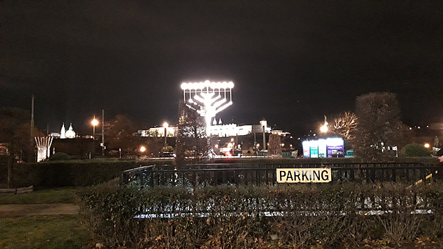 <p>Chanuka na Náměstí Jana Palacha.</p>