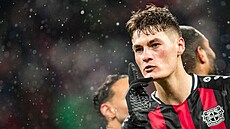 Střelec Patrik Schick se v dresu Leverkusenu prosadil v německé lize proti... Střelec Patrik Schick se v dresu Leverkusenu prosadil v německé lize proti...