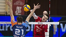 Momentka z utkání VK Jihostroj České Budějovice - Kuzbass Kemerovo. Momentka z utkání VK Jihostroj České Budějovice - Kuzbass Kemerovo.