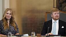 Nizozemská korunní princezna Amalia a král Vilém-Alexandr na zasedání Státní...