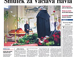 esko se velkolep louí s Václavem Havlem a prbh smutení ceremonie získal...