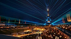 Vizualizace slavnostního zahájení olympijských her v Paíi 2024