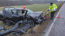 Srážka čtyř vozidel mezi Horšovským Týnem a Domažlicemi si vyžádala sedm... Srážka čtyř vozidel mezi Horšovským Týnem a Domažlicemi si vyžádala sedm...
