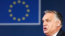 Maarský premiér Viktor Orbán na summitu Evropské unie v belgickém Bruselu (15....