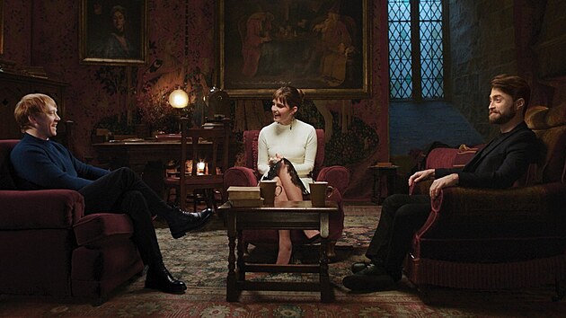 Rupert Grint, Emma Watsonov a Daniel Radcliffe ve specilu Harry Potter, 20 let filmov magie: Nvrat do Bradavic (2022)