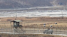 Písn steená hranice mezi Jiní Koreou a KLDR.