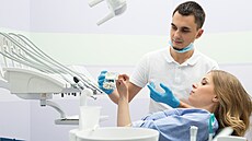 Pacientka u zubae - ilustraní foto