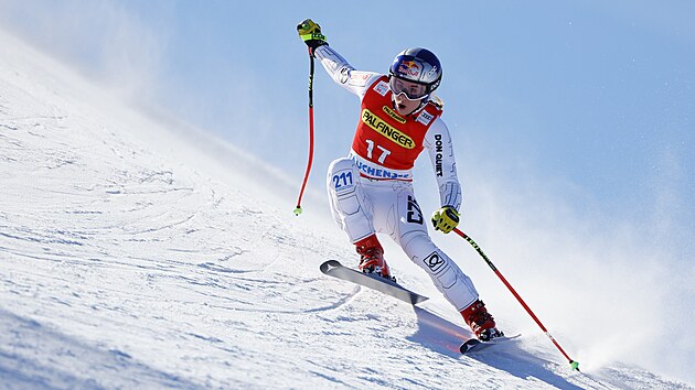 Ester Ledecká během sjezdu v Zauchensee.