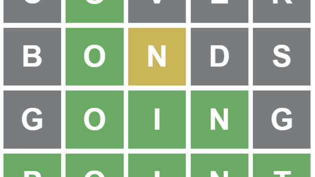 Hra ve webovém prohlíei Wordle