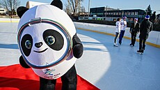 Maskot letošních zimních olympijských her v Pekingu. Maskot letošních zimních olympijských her v Pekingu.