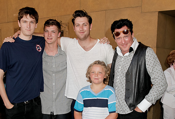 Michael Madsen a jeho synové Max, Hudson, Christian a Luke (Los Angeles, 17....