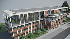 Zlínský kraj chce zmodernizovat budovu 22, ta by měla vyrůst o dvě patra. Zlínský kraj chce zmodernizovat budovu 22, ta by měla vyrůst o dvě patra.