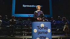 Tisková konference matematika a podnikatele Karla Janečka, který oznámil svoji... Tisková konference matematika a podnikatele Karla Janečka, který oznámil svoji...