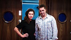 Máša Málková a Martin Dejdar během zkoušek ve Vršovickém divadle Mana Máša Málková a Martin Dejdar během zkoušek ve Vršovickém divadle Mana