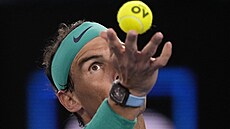 Rafael Nadal ve finále Australian Open s Daniilem Medveděvem. Rafael Nadal ve finále Australian Open s Daniilem Medveděvem.