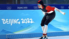 Martina Sáblíková byla na tíkilometrové trati tvrtá na ZOH v Pekingu 2022....
