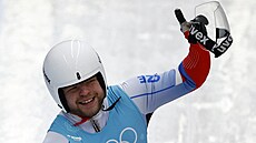 Michael Lejsek v olympijském korytu.