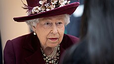Královna Albta II. na návtv centrály MI5 (Londýn, 25. února 2020)