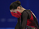 Ruska Kamila Valijevov smutn po sv voln jzd na ZOH v Pekingu. (17. nora...