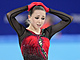 Kamila Valijevov v souti drustev na olympijskch hrch v Pekingu.
