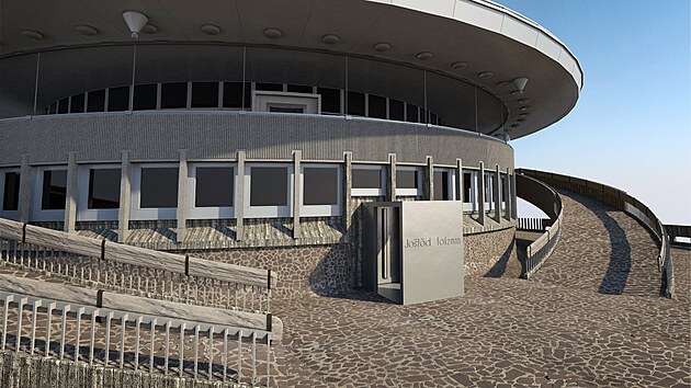 Nový zimní a bezbariérový vstup na Ještědu podle architektů ARN studia