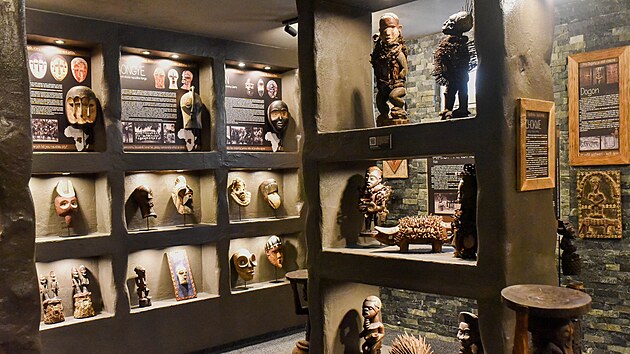 Muzeum africké kultury ve Vizovicích cestovatel Richard Jaroněk neustále rozšiřuje o nové exponáty (únor 2022).