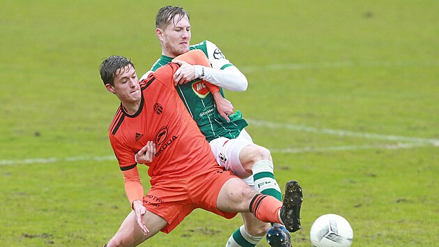 David Štěpánek (vpravo) z Jablonce a Vojtěch Stránský z Mladé Boleslavi