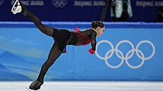 Ruska Kamila Valijevová na ZOH 2022 v Pekingu. (17. února 2022)