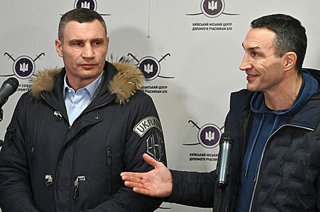 Brati. Kyjevský starosta Vitalij Kliko a jeho bratr Vladimir Kliko.
