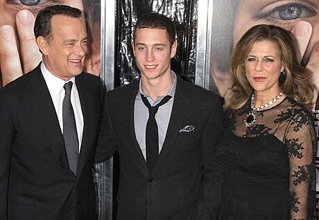 Tom Hanks s manelkou Ritou Wilsonovou a jejich synem Chesterem