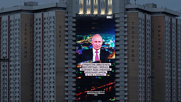 Rusk prezident Vladimir Putin pednesl tradin poselstv o stavu zem (16. ledna 2020)